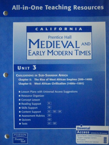 (image for) Medieval & Early Modern Times Unit 3 All-in-One TR (CA)(TE)(P)