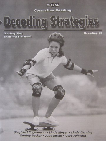 (image for) SRA Corrective Reading Decoding B1 Mastery Test EM (TE)(P)