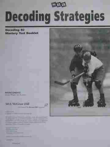 (image for) SRA Decoding Strategies Decoding B2 Mastery Test Booklet (P)