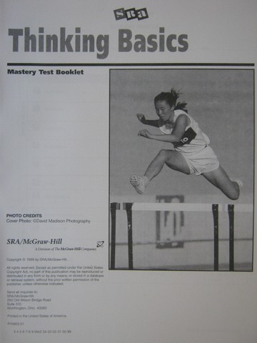 (image for) SRA Corrective Reading Comprehension A Mastery Test Booklet (P)