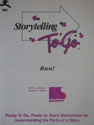 (image for) Storytelling to Go Run! (P) by Karin Johnson & Barbara Heinze