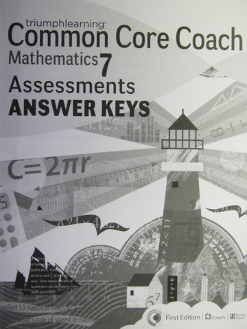 (image for) Common Core Coach Mathematics 7 Assessments Answer Keys (P)