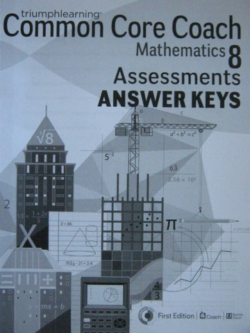 (image for) Common Core Coach Mathematics 8 Assessments Answer Keys (P)