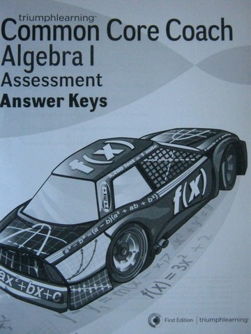 (image for) Common Core Coach Algebra 1 Assessment Answer Keys (P)