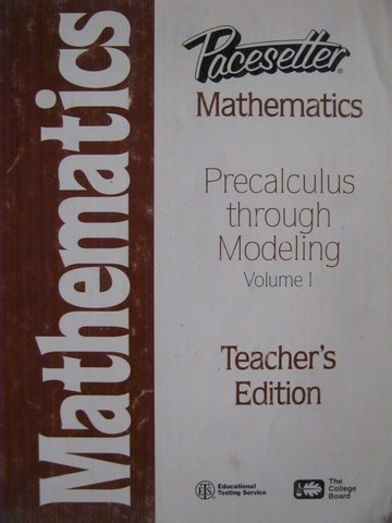 (image for) Pacesetter Mathematics Precalculus through Modeling 1 TE (TE)(P)