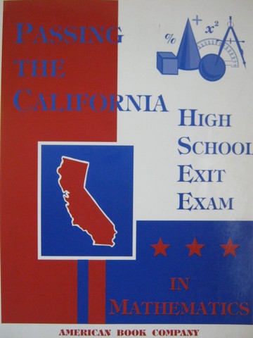 (image for) Passing the CAHSEE in Mathematics (CA)(P) by Colleen Pintozzi