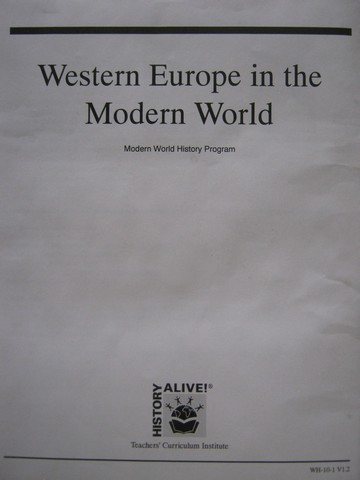 (image for) History Alive! Western Europe in the Modern World TRP (TE)(Pk)