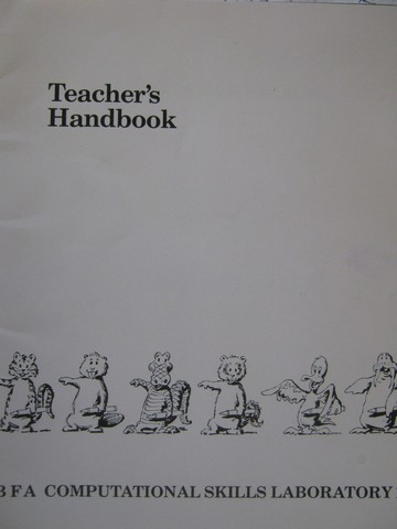(image for) BFA Computational Skills Laboratory 1 Teacher's Handbook (P)