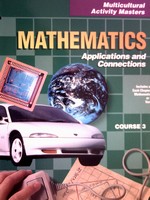 (image for) Mathematics Applications & Connections Course 3 Multicultural(P)