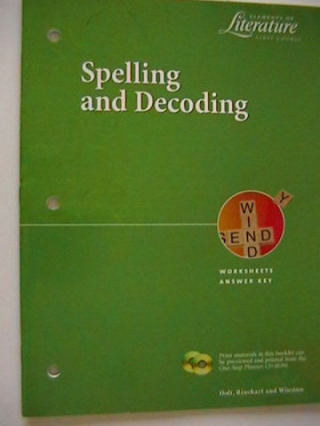 (image for) Elements of Literature 1st Course Spelling & Decoding (P)