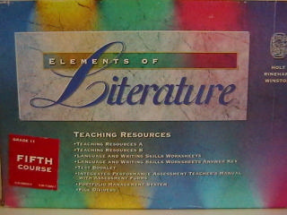 (image for) Elements of Literature 5th Course TRP Incomplete (TE)(Pk)