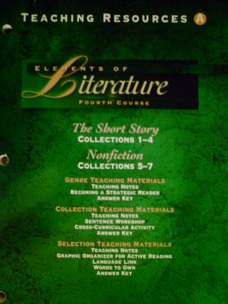 (image for) Elements of Literature 4th Course Teaching Resources A (TE)(P)