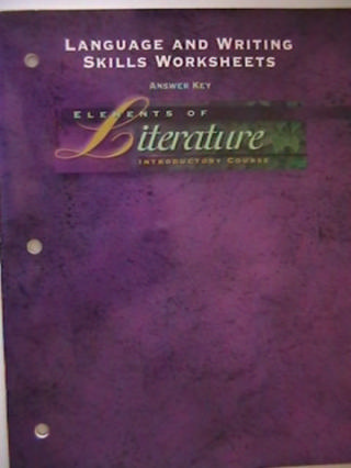 (image for) Elements of Literature Introductory Course Language & Writing (P