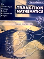 (image for) UCSMP Transition Mathematics Volume 2 TR (CA)(TE)(P)
