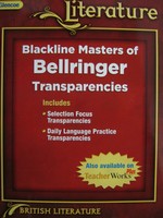 (image for) Glencoe Literature British Literature Bellringer BLM (P)