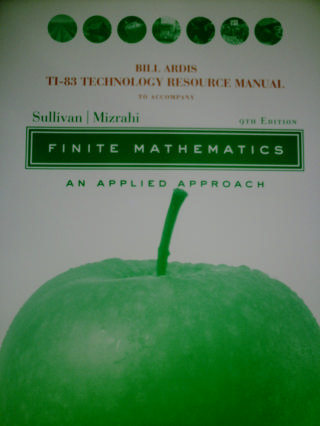 (image for) Finite Mathematics 9e TI-83 Technology Resource Manual (P)