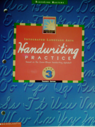 (image for) Literacy Place 3 Handwriting Practice BLM TE (TE)(P)