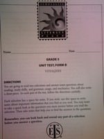 (image for) Literacy Place 5-3 Voyagers Unit Test Form B (P)