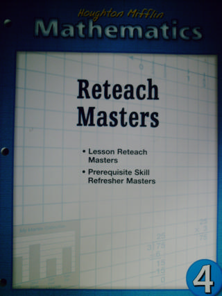 (image for) Mathematics 4 Reteach Masters (P)
