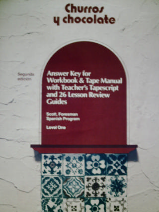 (image for) Churros y chocolate 2nd Edition Workbook & Tape Manual Answer(P)