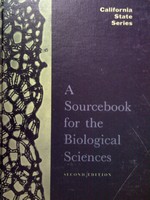 (image for) A Sourcebook for the Biological Sciences 2nd Edition (H)