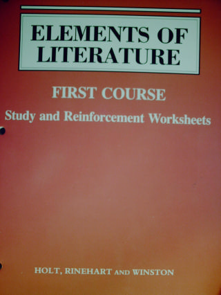 (image for) Elements of Literature 1st Course Study & Reinforcement (P)