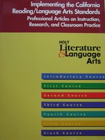 (image for) Implementing the California Reading/Language Arts Standards (P)