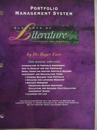 (image for) Elements of Literature Introductory Course Portfolio (P)