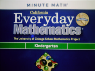(image for) California Everyday Mathematics K Minute Math (CA)(Spiral)