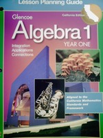 (image for) Algebra 1 Year 1 Lesson Planning Guide (CA)(P)