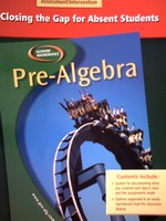 (image for) Glencoe Pre-Algebra Closing the Gap for Absent Students (P)