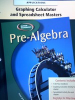 (image for) Glencoe Pre-Algebra Graphing Calculator & Spreadsheet Masters (P