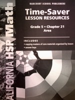 (image for) California HSP Math 5 Chapter 21 Time-Saver Lesson (CA)(P)