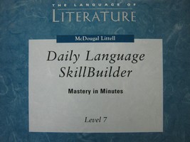 (image for) Language of Literature 7 Daily Language Skillbuilder (Spiral)