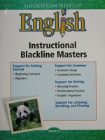 (image for) HM English 1 Instructional Blackline Masters (P)