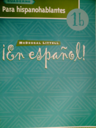 (image for) En espanol! 1b Cuaderno Para hispanohablantes (P)