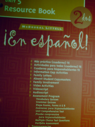(image for) En Espanol! 2dos Unit 5 Resource Book (P)