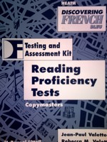 (image for) Discovering French Bleu Reading Proficiency Tests (P) by Valette