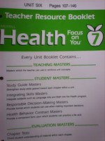 (image for) Health Focus on You 7 TRB Unit 6 (TE)(P) by Meeks & Heit