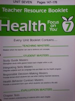 (image for) Health Focus on You 7 TRB Unit 7 (TE)(P) by Meeks & Heit