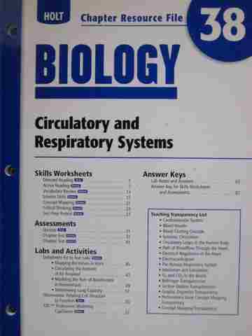 (image for) Holt Biology Chapter Resource File 38 (P)