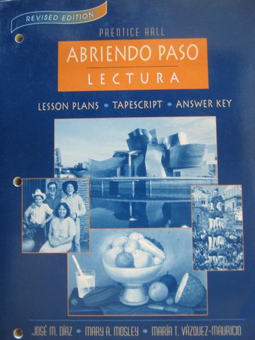 (image for) Abriendo Paso Lectura Revised Edition Lesson Plans Tapescript & Answer Key (P)