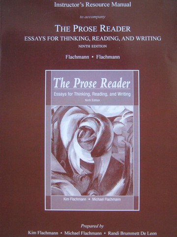 (image for) Prose Reader 9th Edition Instructor's Resource Manual (TE)(P)