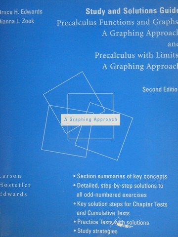 (image for) Precalculus with Limits 2nd Edition Study & Solutions Guide (P)