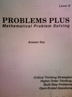(image for) Problems Plus Mathematical Problem Solving Level E Answer (P)