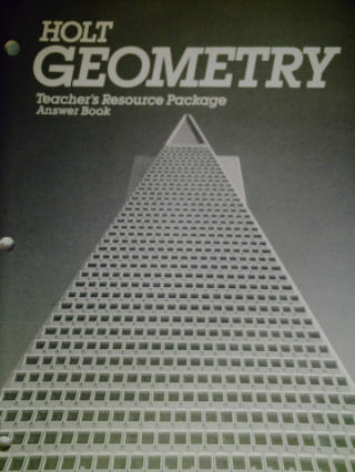 (image for) Holt Geometry Teacher's Resource Package Answer Book (P)