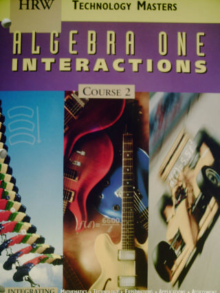 (image for) Algebra One Interactions Course 2 Technology Masters (P)