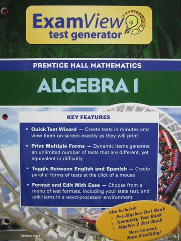 (image for) Algebra 1 ExamView Test Generator (P)