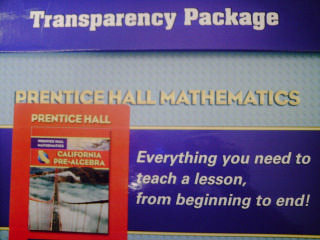 (image for) California Pre-Algebra Transparency Package (CA)(Pk)