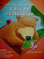 (image for) Harcourt Matematicas K Guia de evaluacion (CA)(P)